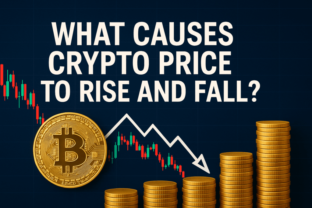 what causes crypto price to rise and fall